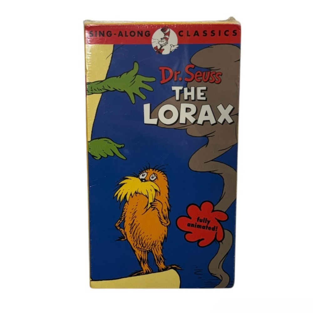 Dr. Seuss The Lorax VHS tape sing-along classic movie brand new never opened!